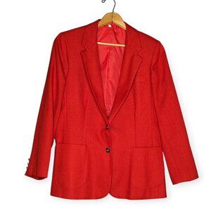 Vintage The Fashion Place Red Blazer Size 18